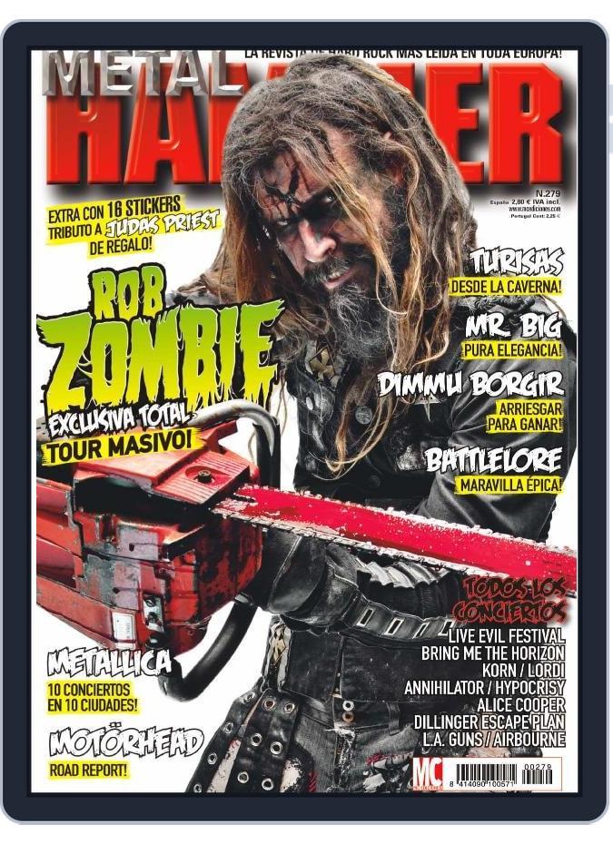 METAL HAMMER Spain January 25th, 2011 Digital Back Issue Cover