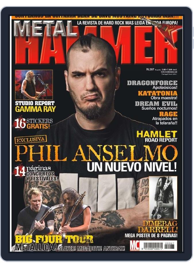 METAL HAMMER Spain January 29th, 2010 Digital Back Issue Cover
