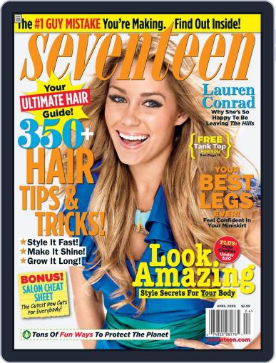 Seventeen March 5th, 2009 Digital Back Issue Cover