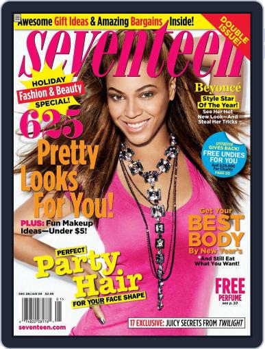 Seventeen November 18th, 2008 Digital Back Issue Cover