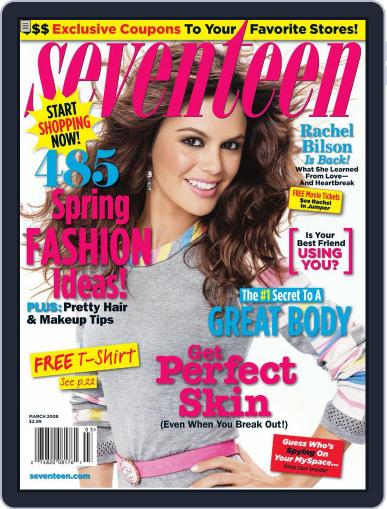 Seventeen February 5th, 2008 Digital Back Issue Cover