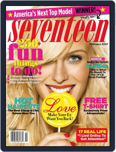 Seventeen January 9th, 2007 Digital Back Issue Cover