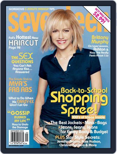 Seventeen October 13th, 2003 Digital Back Issue Cover