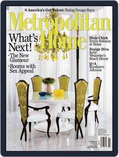 Metropolitan Home November 1st, 2009 Digital Back Issue Cover