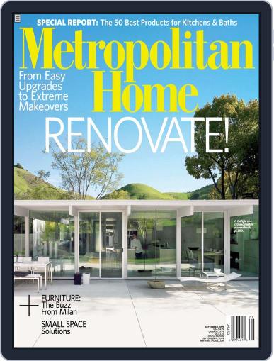 Metropolitan Home September 1st, 2009 Digital Back Issue Cover
