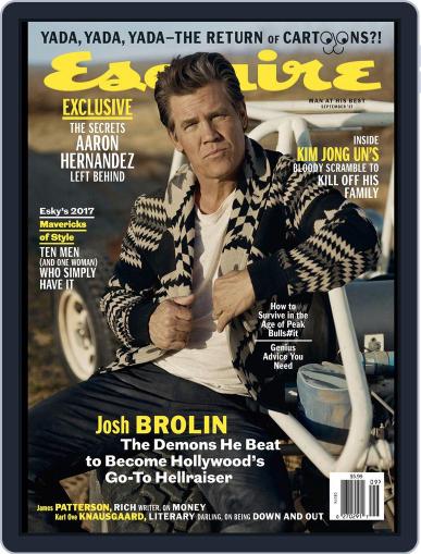 Esquire September 1st, 2017 Digital Back Issue Cover