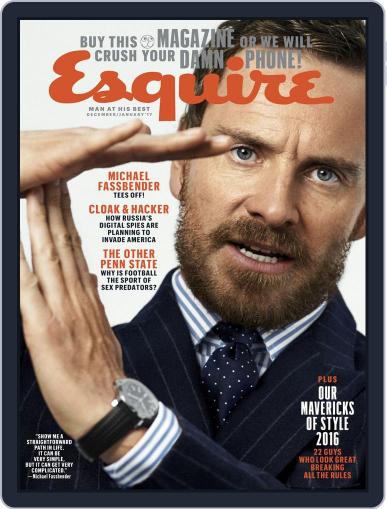 Esquire December 1st, 2016 Digital Back Issue Cover