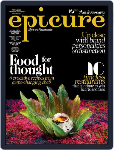 epicure April 1st, 2020 Digital Back Issue Cover