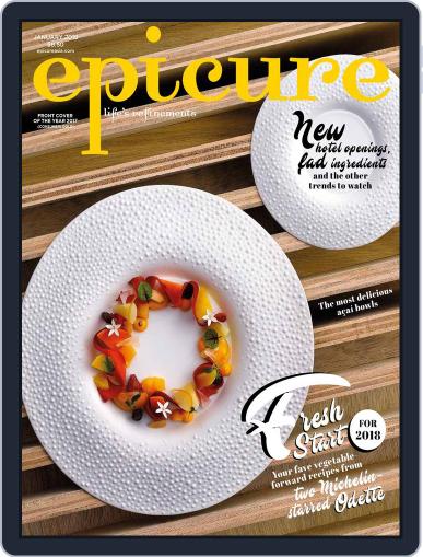 epicure January 1st, 2018 Digital Back Issue Cover