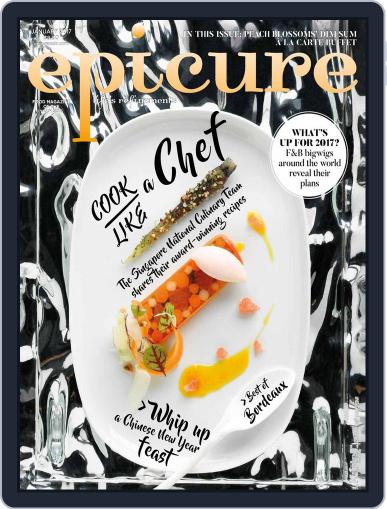 epicure January 1st, 2017 Digital Back Issue Cover