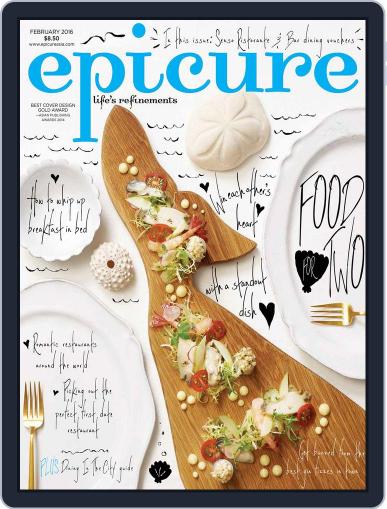 epicure February 1st, 2016 Digital Back Issue Cover