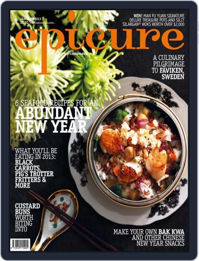 epicure January 7th, 2013 Digital Back Issue Cover