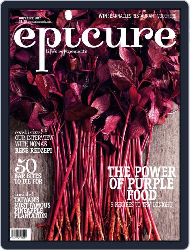 epicure October 28th, 2012 Digital Back Issue Cover