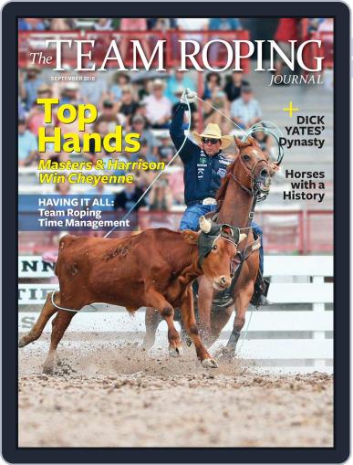 The Team Roping Journal September 1st, 2018 Digital Back Issue Cover