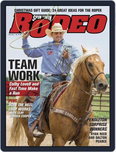 The Team Roping Journal November 1st, 2016 Digital Back Issue Cover