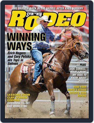 The Team Roping Journal September 1st, 2016 Digital Back Issue Cover