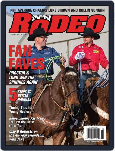 The Team Roping Journal February 2nd, 2016 Digital Back Issue Cover