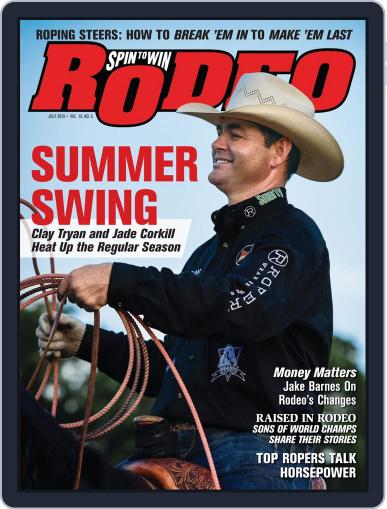 The Team Roping Journal July 1st, 2015 Digital Back Issue Cover