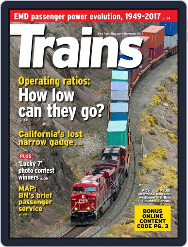 Trains November 1st, 2017 Digital Back Issue Cover