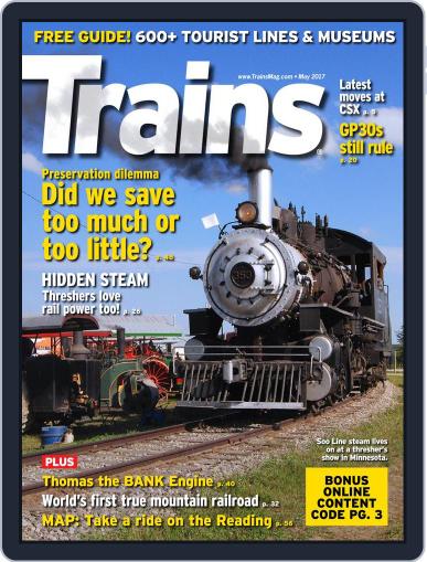 Trains (Digital) May 1st, 2017 Issue Cover