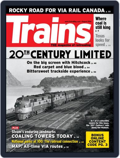 Trains August 1st, 2016 Digital Back Issue Cover