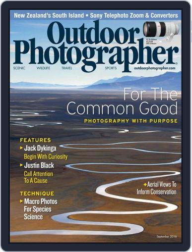 Outdoor Photographer September 1st, 2016 Digital Back Issue Cover