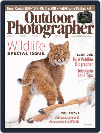 Outdoor Photographer April 1st, 2016 Digital Back Issue Cover