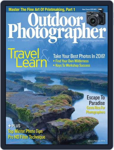 Outdoor Photographer January 1st, 2016 Digital Back Issue Cover