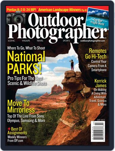 Outdoor Photographer July 1st, 2015 Digital Back Issue Cover