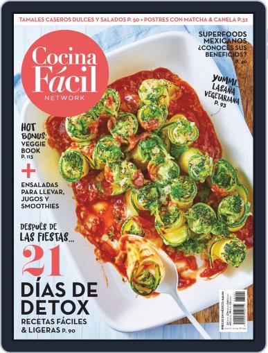 Cocina Fácil January 1st, 2019 Digital Back Issue Cover