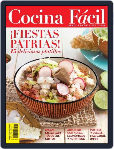 Cocina Fácil September 1st, 2017 Digital Back Issue Cover