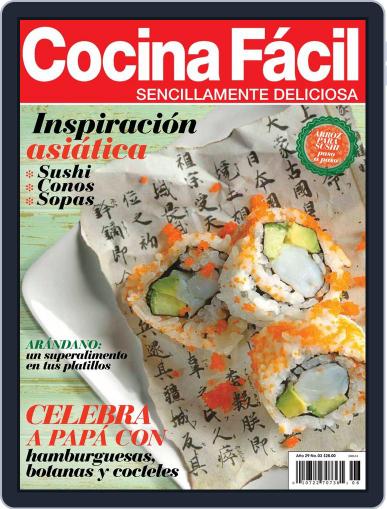 Cocina Fácil June 2nd, 2014 Digital Back Issue Cover