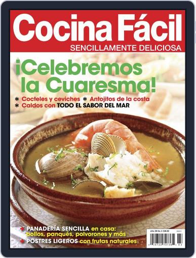 Cocina Fácil February 27th, 2013 Digital Back Issue Cover