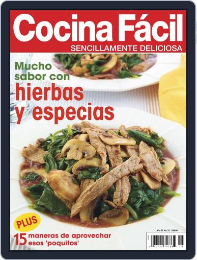Cocina Fácil (Digital) September 26th, 2012 Issue Cover