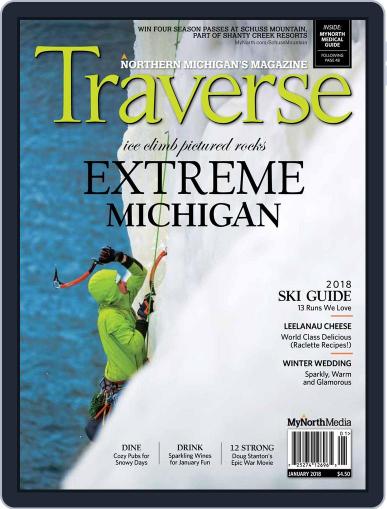 Traverse, Northern Michigan's January 1st, 2018 Digital Back Issue Cover