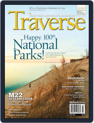 Traverse, Northern Michigan's July 1st, 2016 Digital Back Issue Cover