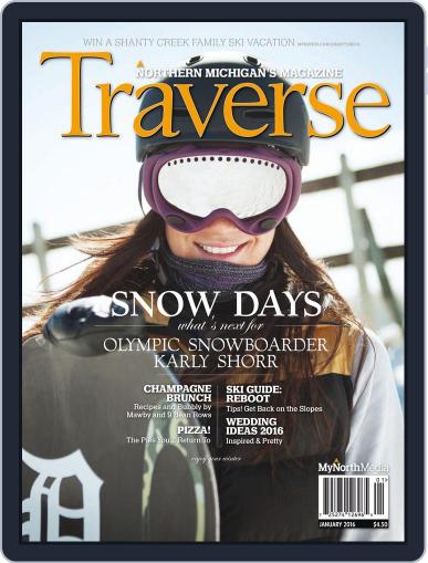 Traverse, Northern Michigan's January 1st, 2016 Digital Back Issue Cover