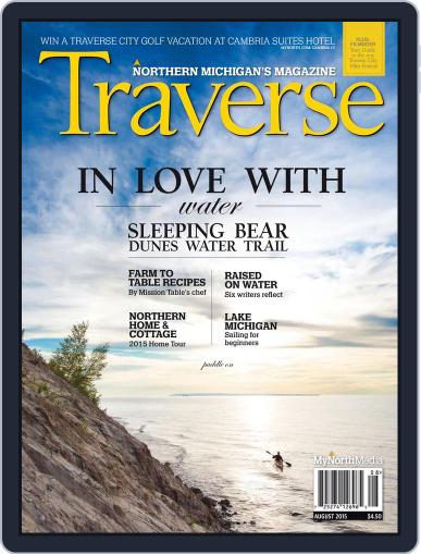 Traverse, Northern Michigan's August 1st, 2015 Digital Back Issue Cover