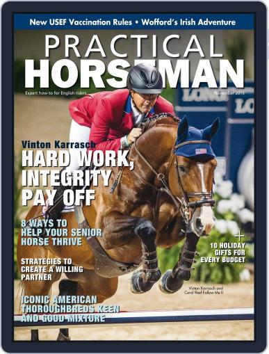 Practical Horseman November 1st, 2015 Digital Back Issue Cover
