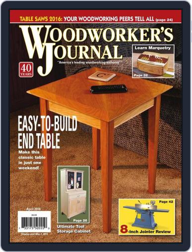 Woodworker's Journal February 25th, 2016 Digital Back Issue Cover