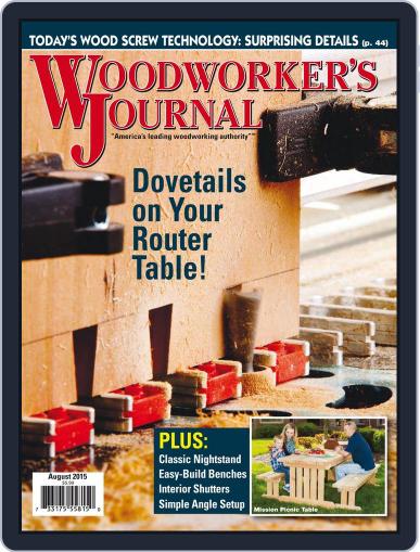 Woodworker's Journal August 1st, 2015 Digital Back Issue Cover