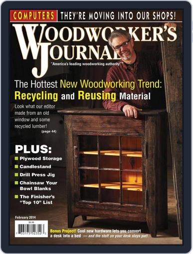 Woodworker's Journal February 1st, 2014 Digital Back Issue Cover