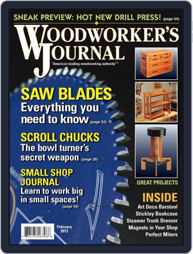Woodworker's Journal February 1st, 2013 Digital Back Issue Cover
