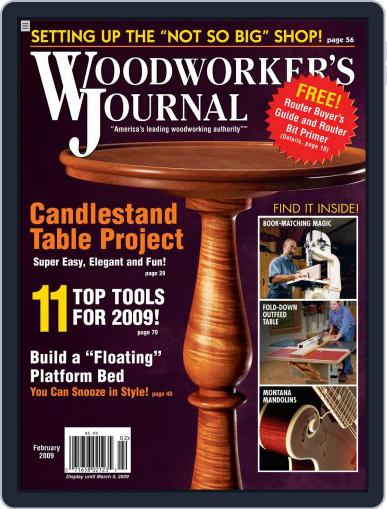 Woodworker's Journal December 31st, 2008 Digital Back Issue Cover
