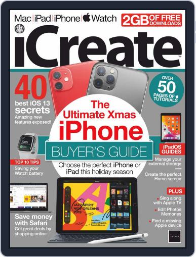 iCreate January 1st, 2020 Digital Back Issue Cover