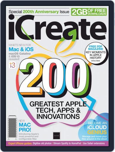 iCreate July 1st, 2019 Digital Back Issue Cover