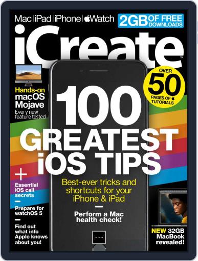 iCreate September 1st, 2018 Digital Back Issue Cover