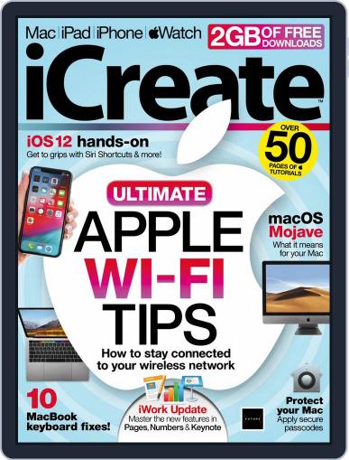 iCreate August 1st, 2018 Digital Back Issue Cover