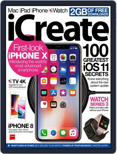 iCreate October 1st, 2017 Digital Back Issue Cover