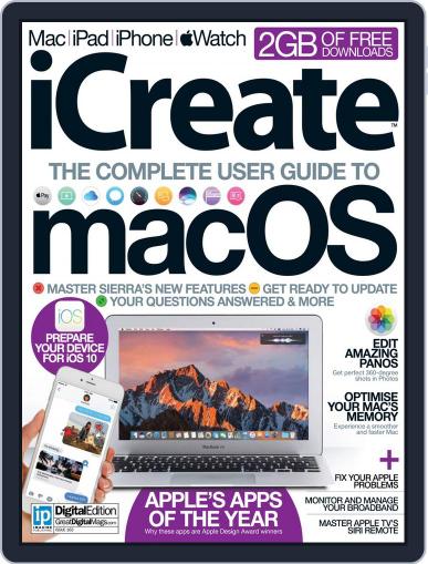 iCreate August 18th, 2016 Digital Back Issue Cover